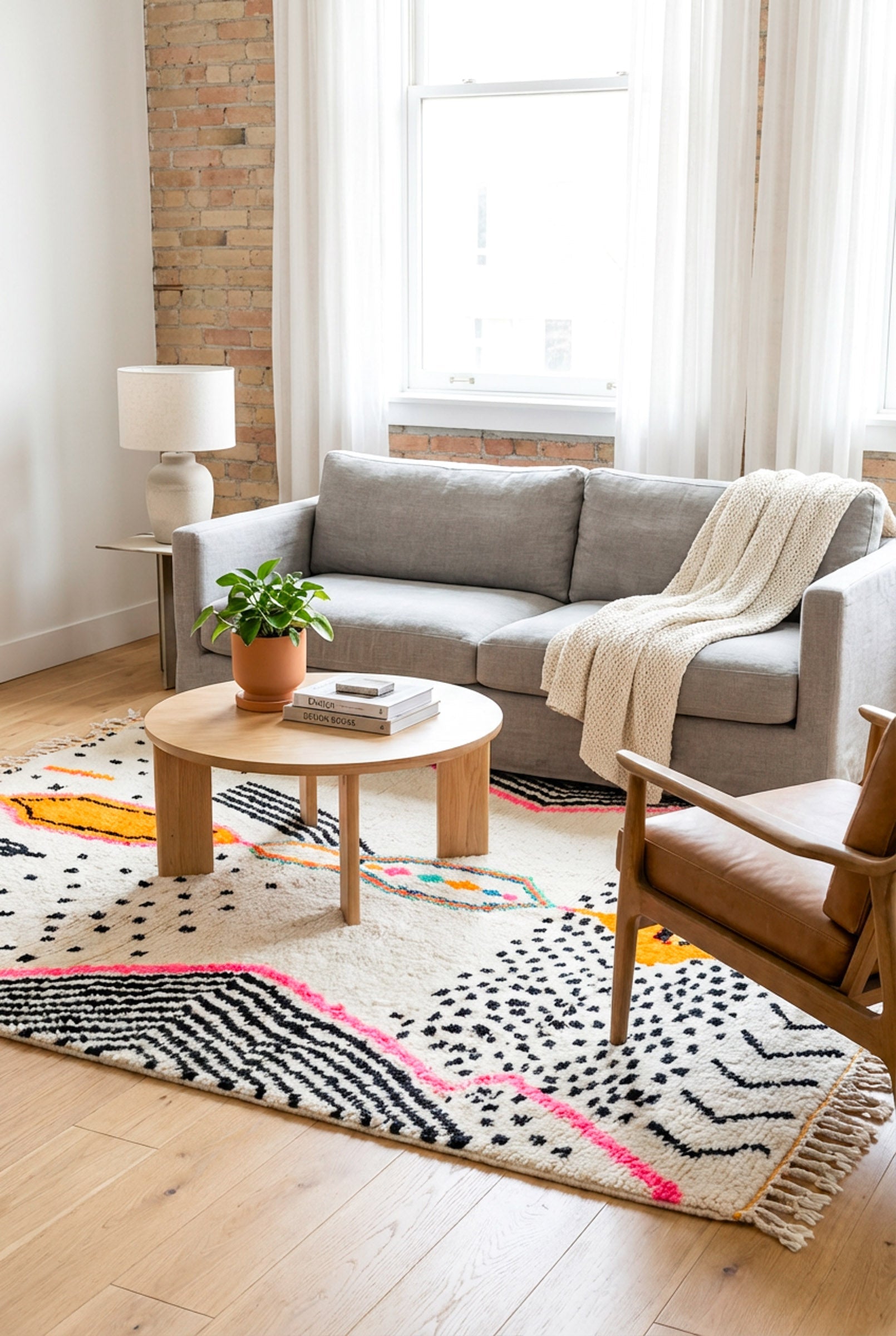 Tapis Berbère Coloré n°1034 — Pièce Unique