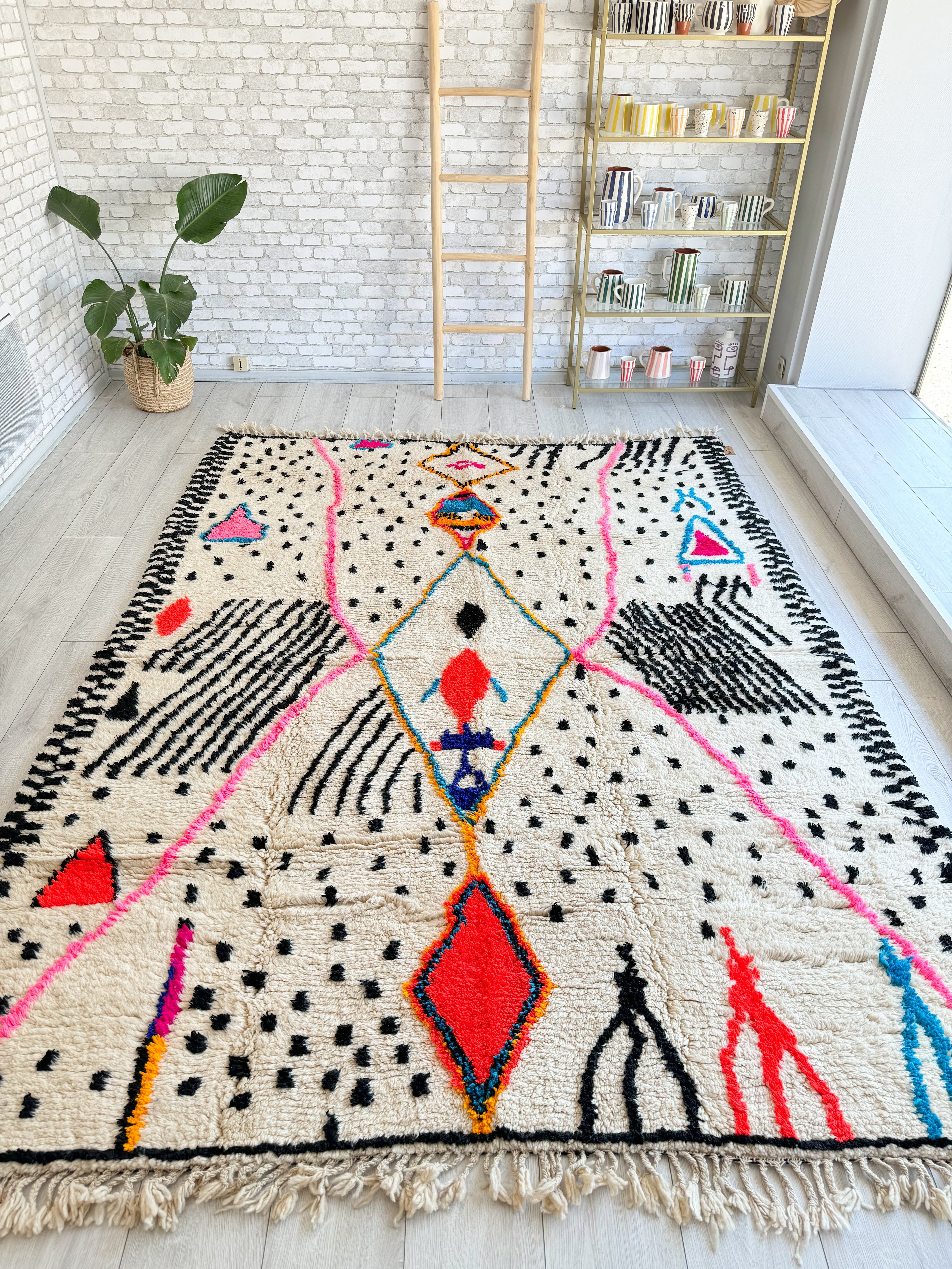Tapis Berbère Coloré n°1273 — Pièce Unique