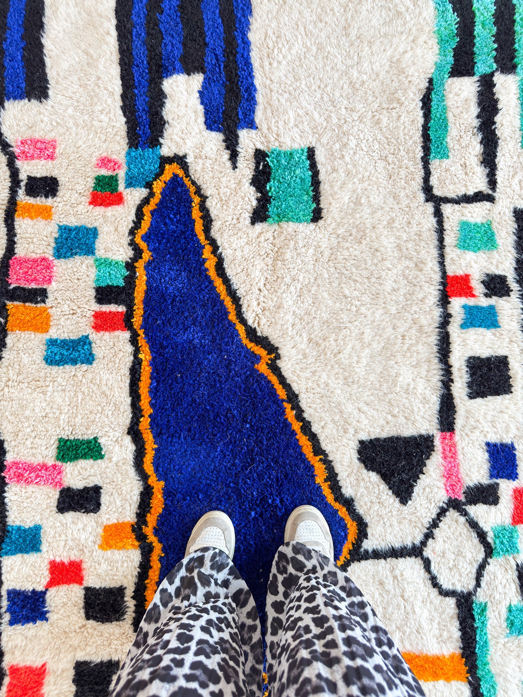 Tapis Berbère Coloré n°1307 — Pièce Unique