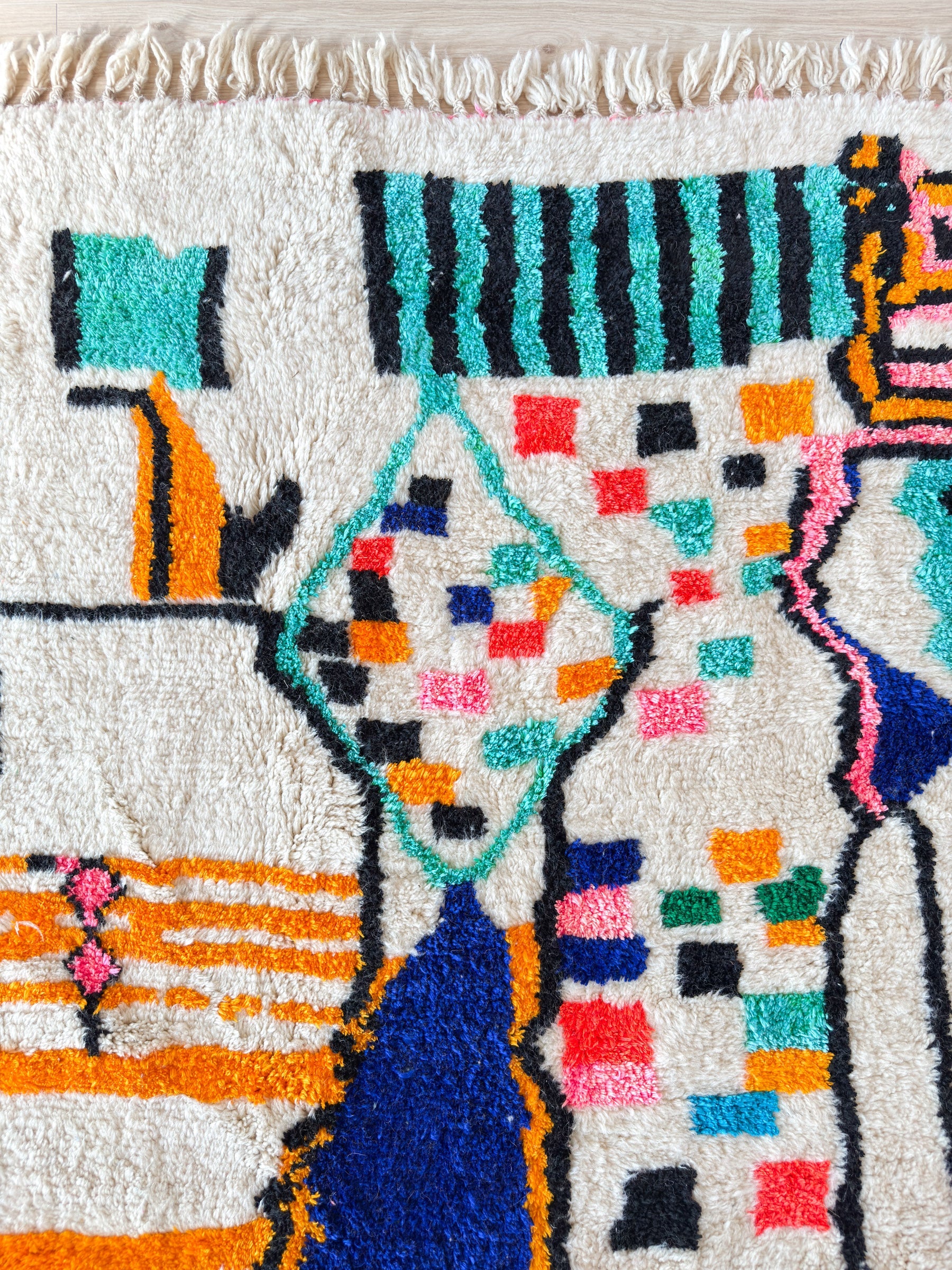 Tapis Berbère Coloré n°1307 — Pièce Unique
