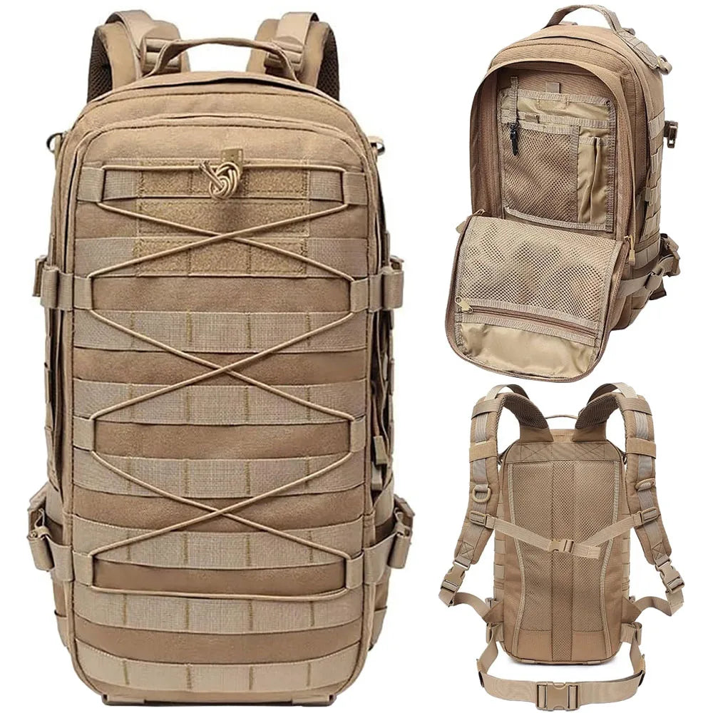 Sac à dos tactique Molle EDC 25L – Résistant, imperméable, usage outdoor et militaire