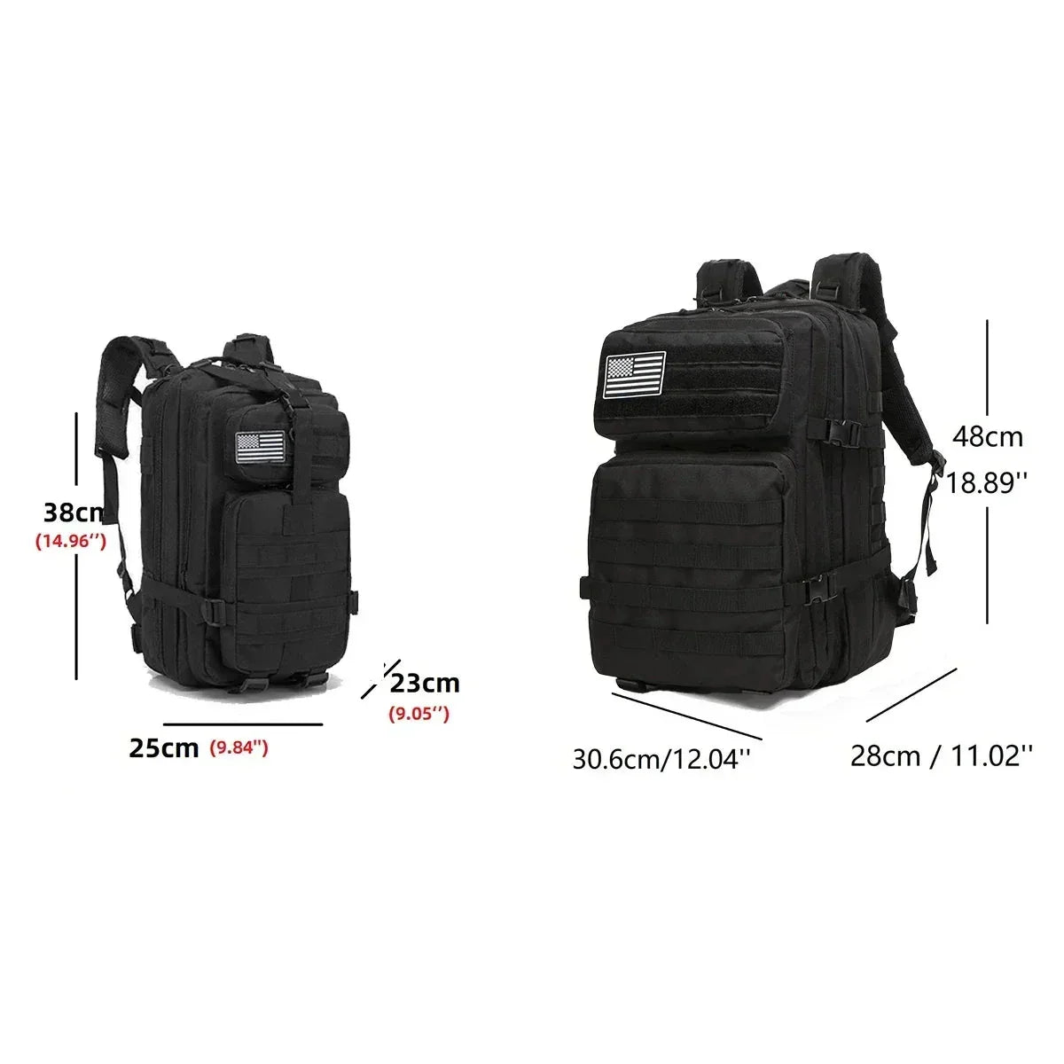 25L ou 50L Tactical Backpack - Molle Bag Outdoor