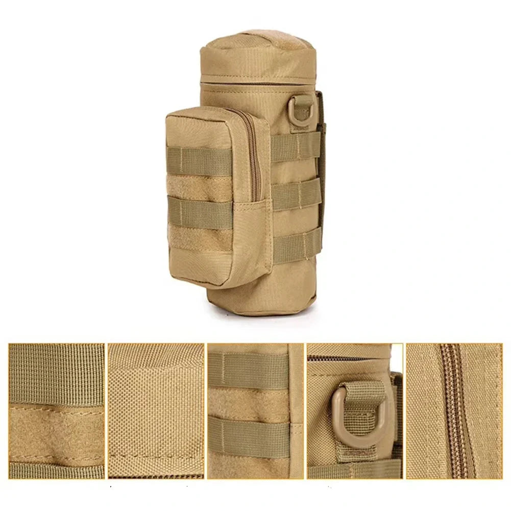 Pochette gourde tactique Molle – Porte bouteille outdoor robuste pour randonnée et chasse