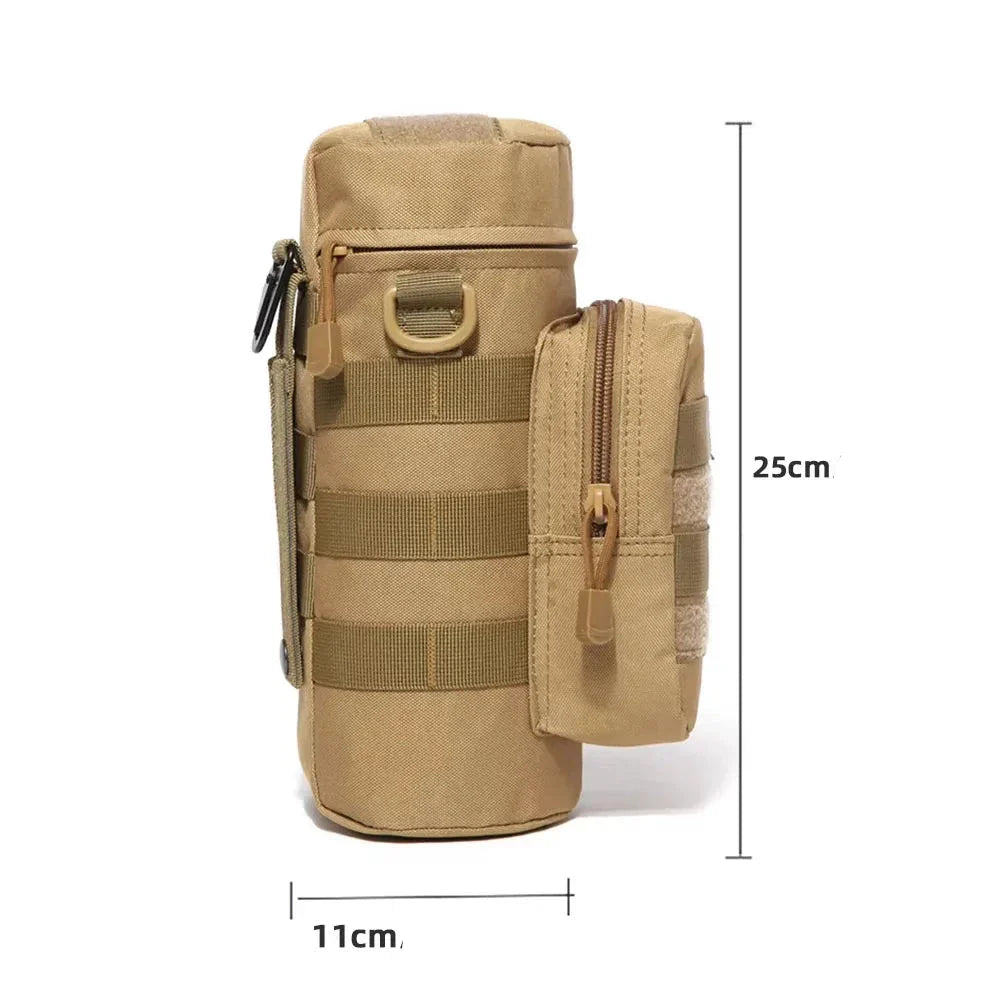 Pochette gourde tactique Molle – Porte bouteille outdoor robuste pour randonnée et chasse