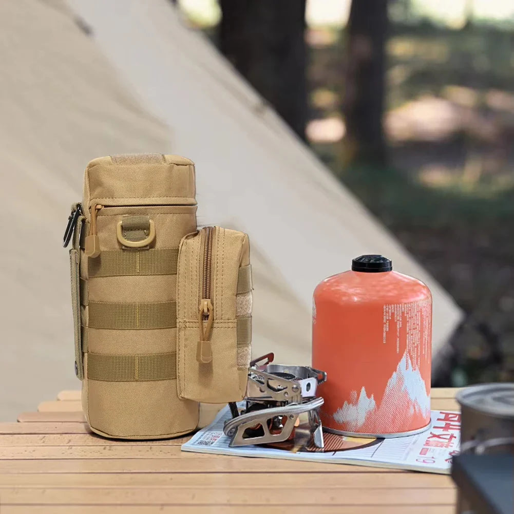 Pochette gourde tactique Molle – Porte bouteille outdoor robuste pour randonnée et chasse