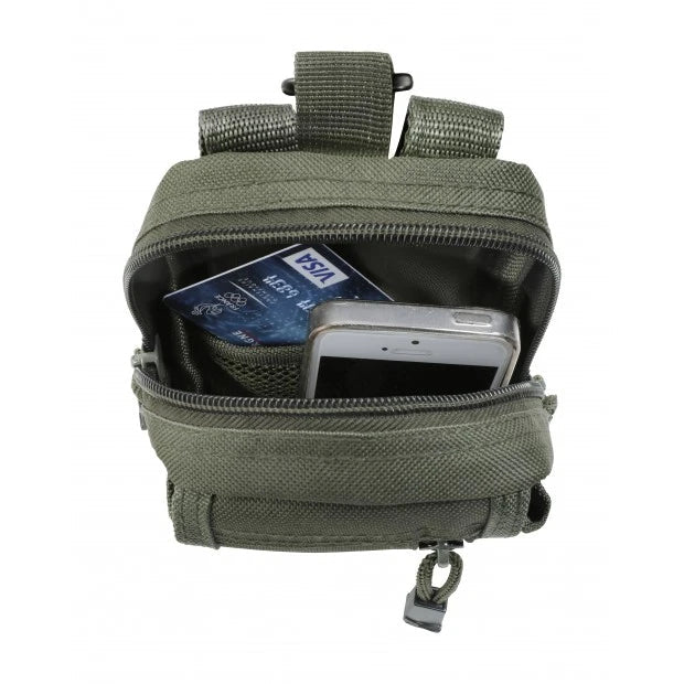 Poche molle multi compartiments ripstop 15 x 11 x 6cm Kaki - Cityguard