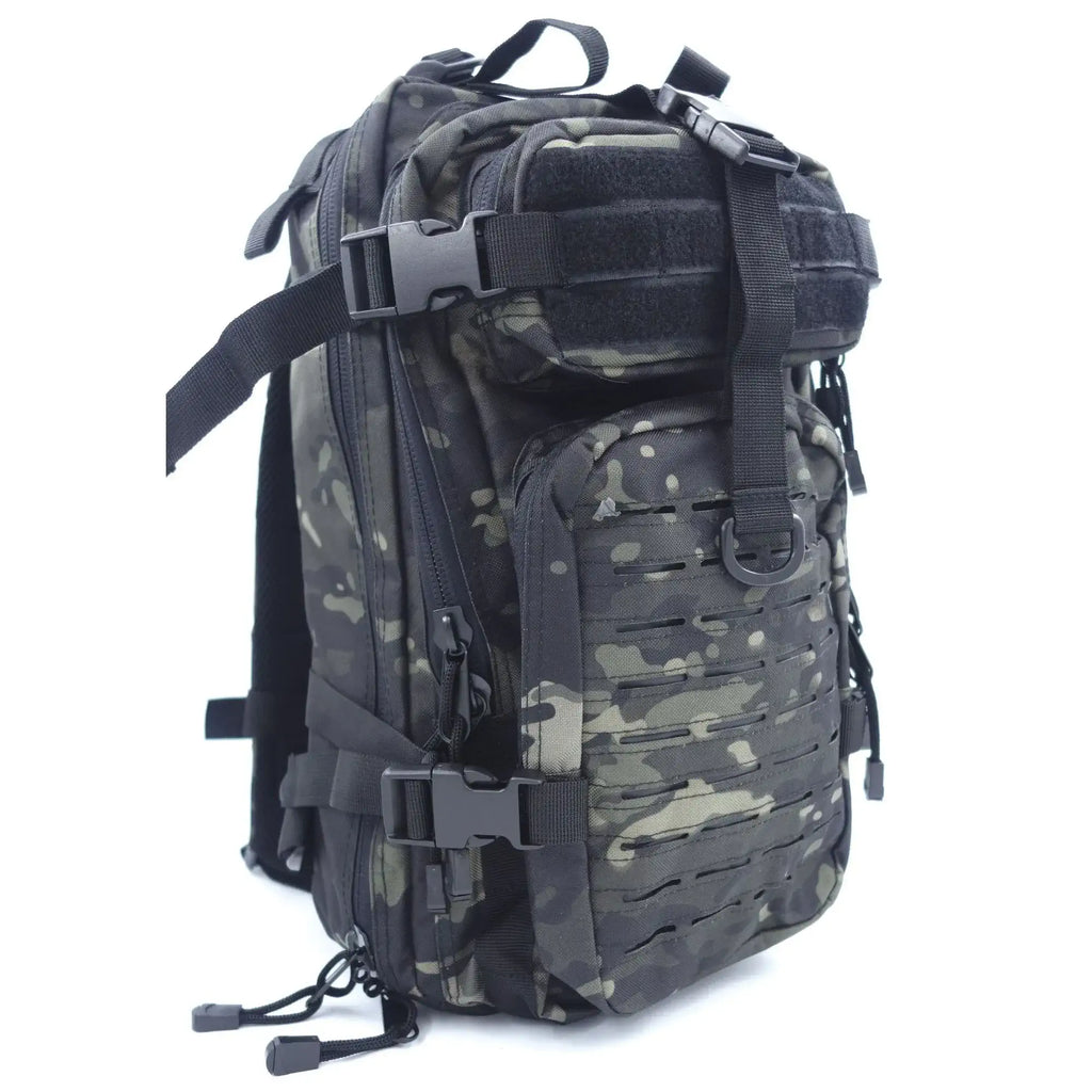 Sac à dos ASSAULT Pack Système MOLLE 27L camo noir - Patrol Equipement