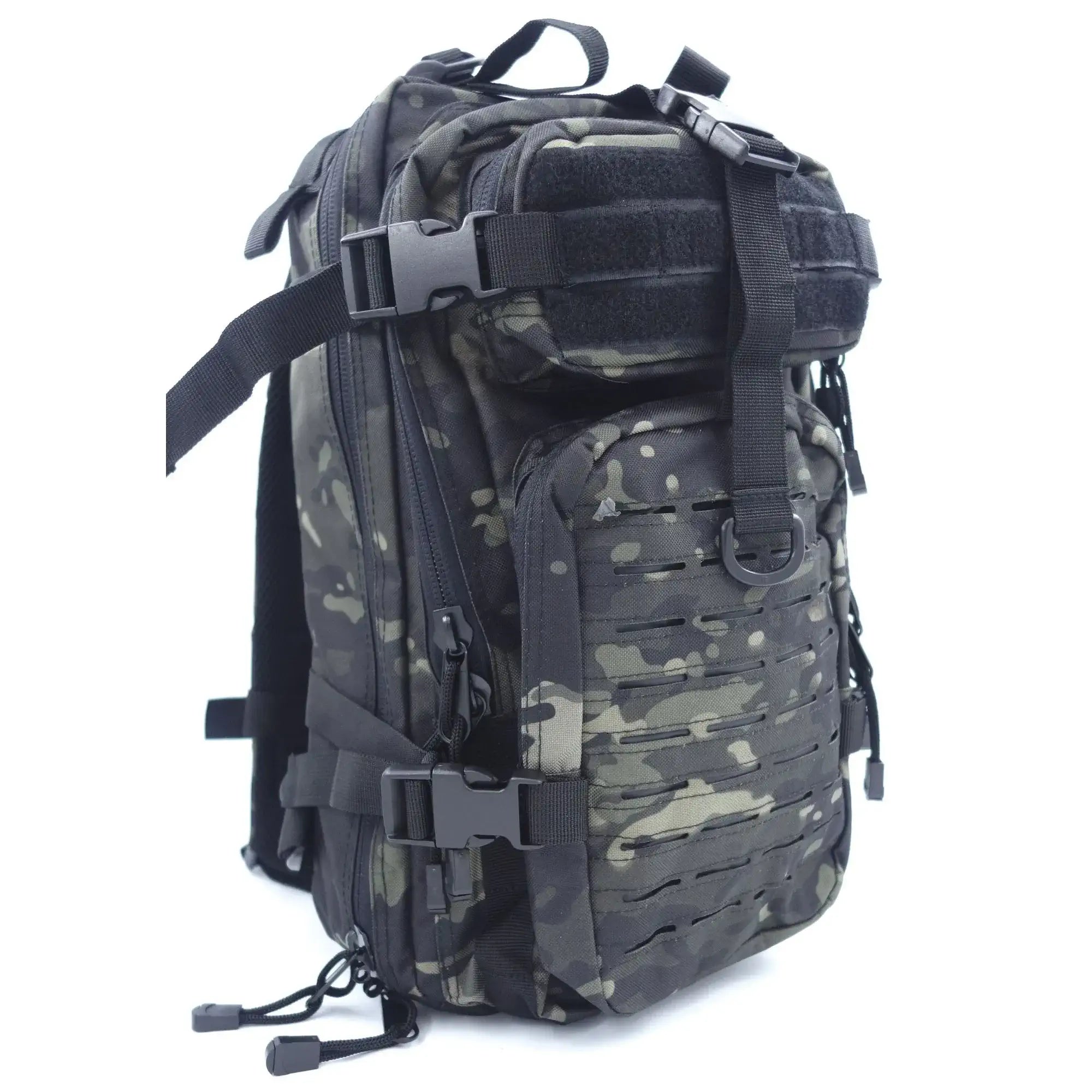 Sac à dos ASSAULT Pack Système MOLLE 27L camo noir - Patrol Equipement