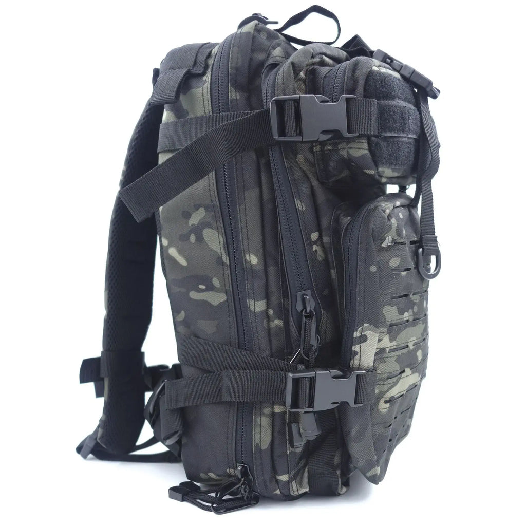 Sac à dos ASSAULT Pack Système MOLLE 27L camo noir - Patrol Equipement