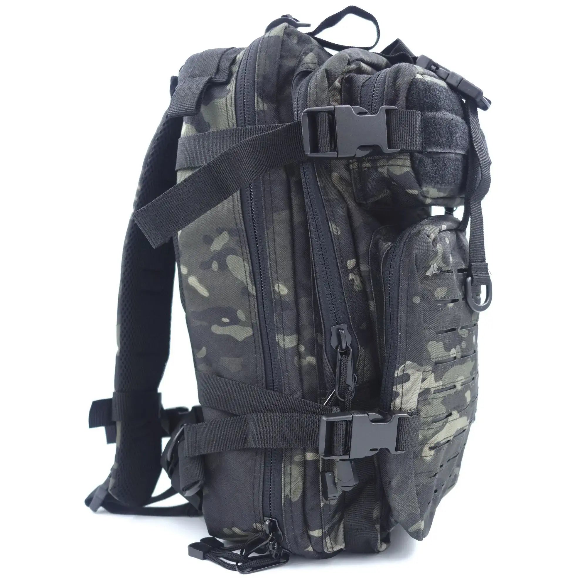Sac à dos ASSAULT Pack Système MOLLE 27L camo noir - Patrol Equipement