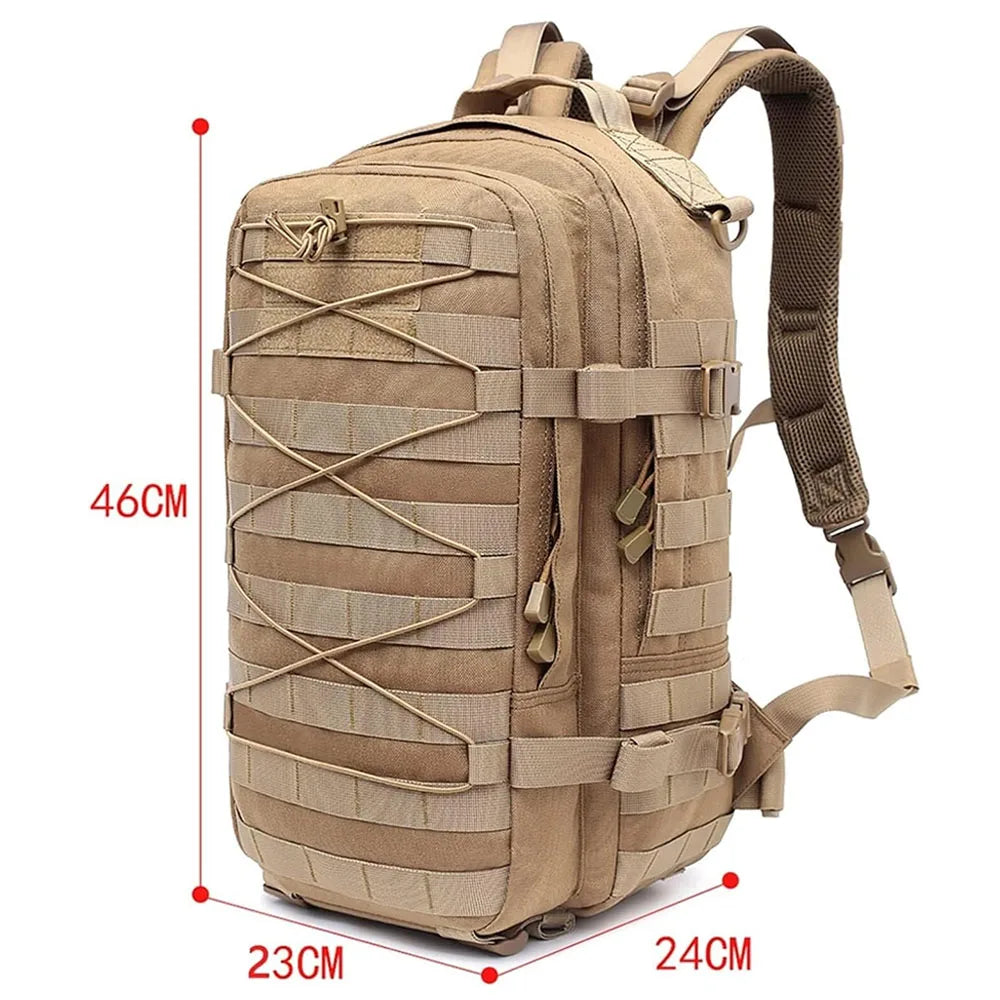 Sac à dos tactique Molle EDC 25L – Résistant, imperméable, usage outdoor et militaire