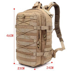 Sac à dos tactique Molle EDC 25L – Résistant, imperméable, usage outdoor et militaire