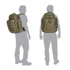Sac à dos militaire 55L RUSH 72 2.0 Vert Armée