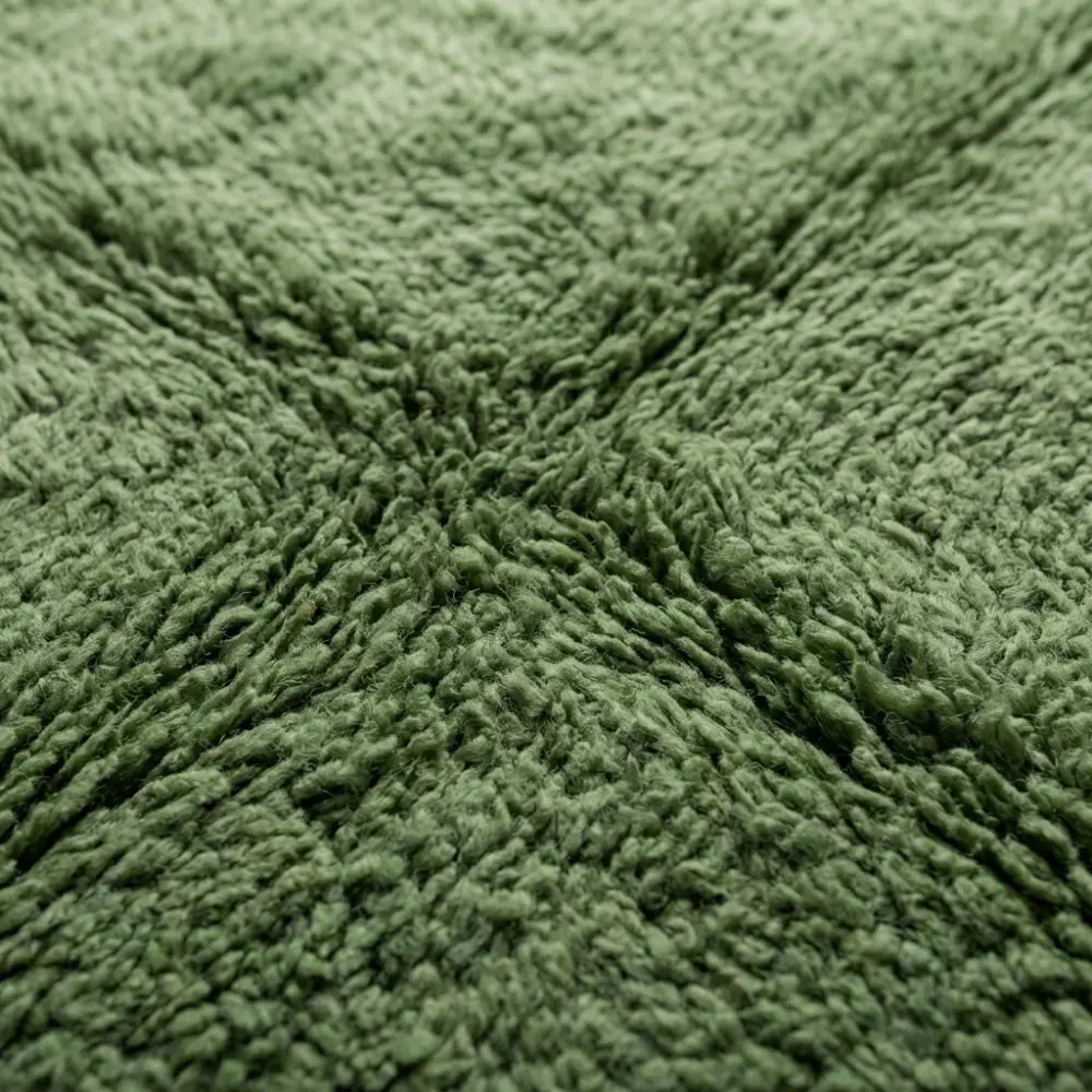 Tapis M'irt Vert Forêt — Bordures Noir & Blanc