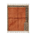 Tapis Azilal Terracotta — Motifs Abstraits Main