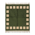 Tapis Vert Forêt Beni M'Guild — Motifs Beiges