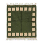 Tapis Vert Forêt Beni M'Guild — Motifs Beiges